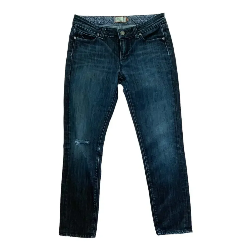 Paige size 29 denim skyline drive classic peg leg womens jeans denim